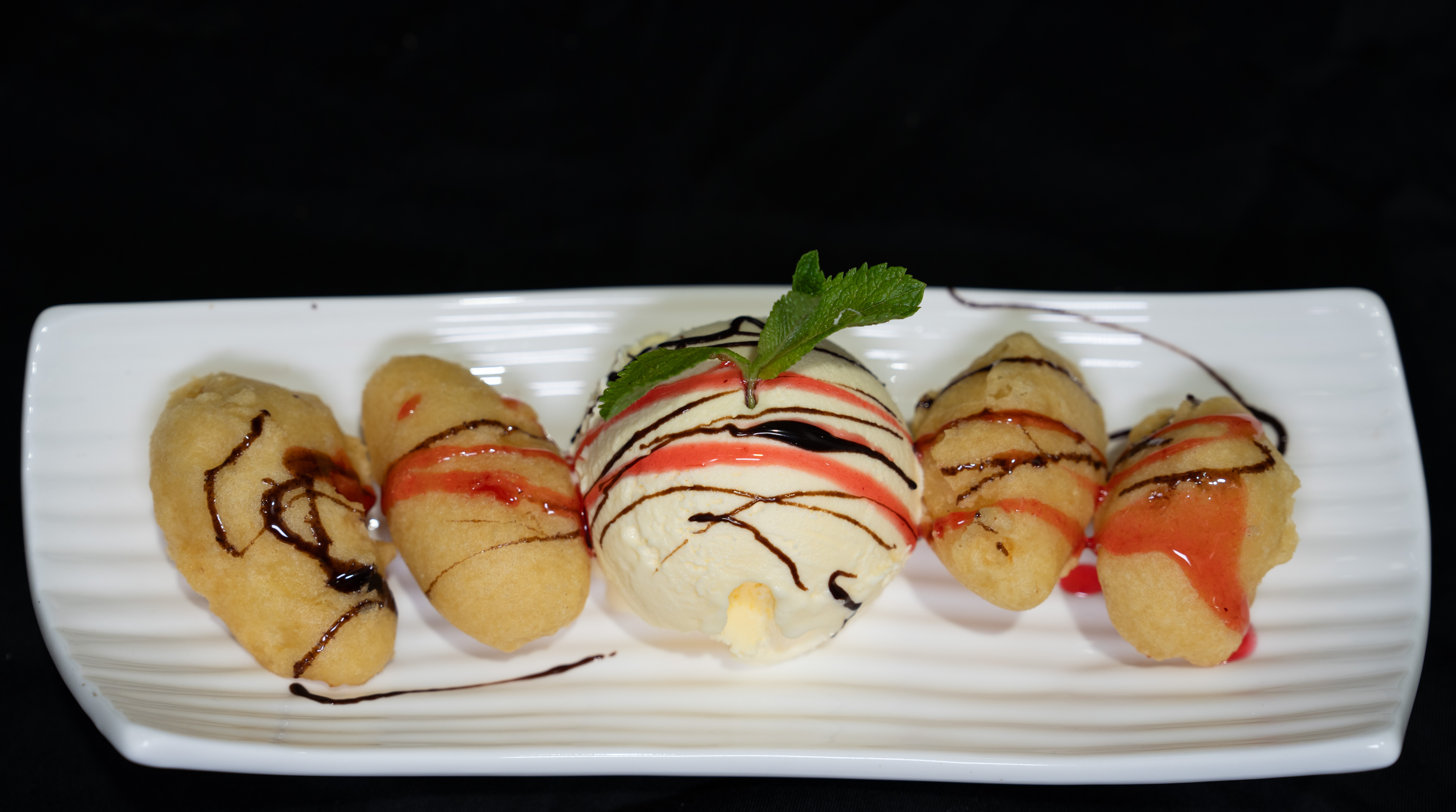 Fried Banana with Ice Cream